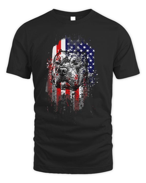 Bully Lover Dog Patriotic 256 Pitbull Dog