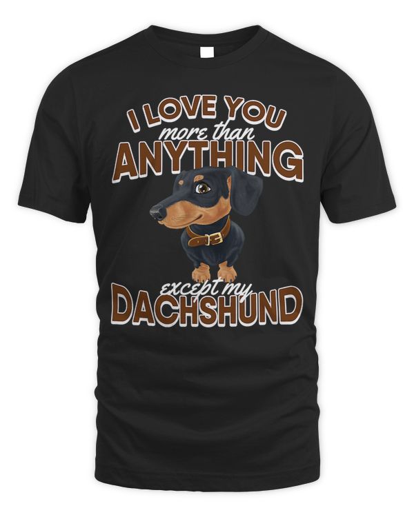 Wiener I love Dachshund Cute animal tees 63 Dachshund Doxie