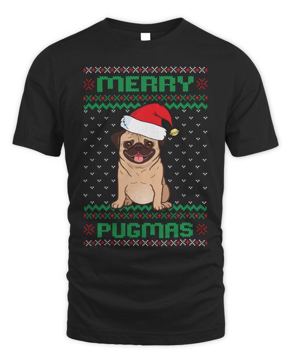 Pug Lover Funny Ugly Christmas Sweater Design Merry Pugmas 396 Pugs Dog