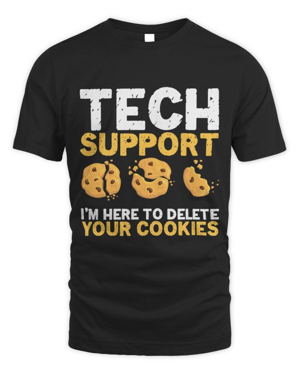 Funny Tech Support Delete Cookies Programmer Nerd Techie