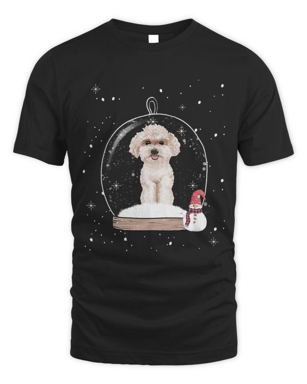 Poodles Christmas Poodle Dog Snow Globe Pajama Poodle dog