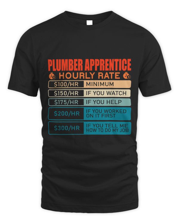 Plumber Apprentice Vintage Hourly Rate