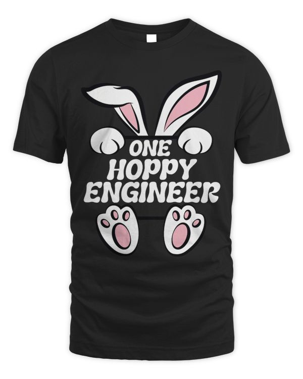 One Hoppy Engineer Easter Bunny Ears Shirt For Engineers