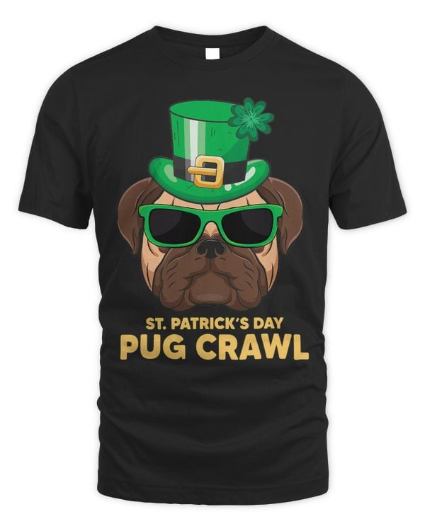Pug Lover St Patricks Day Parade of Pug Crawl Dog Lover Cute Green te 360 Pugs Dog