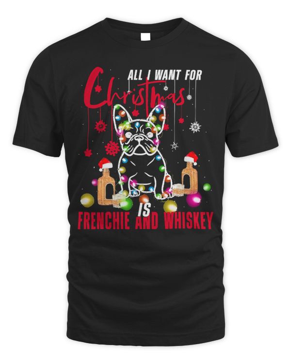 Pug Lover all I want for is Christmas Frenchie and Rums Christmas 296 Pugs Dog