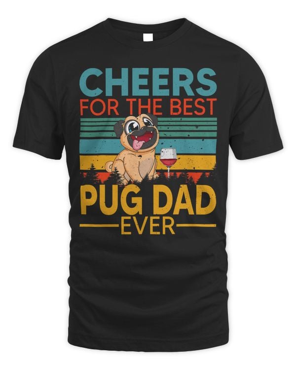 Pug Lover Cheers For The Best Pug Dad Happy Fathers Day Drinking 67 Pugs Dog