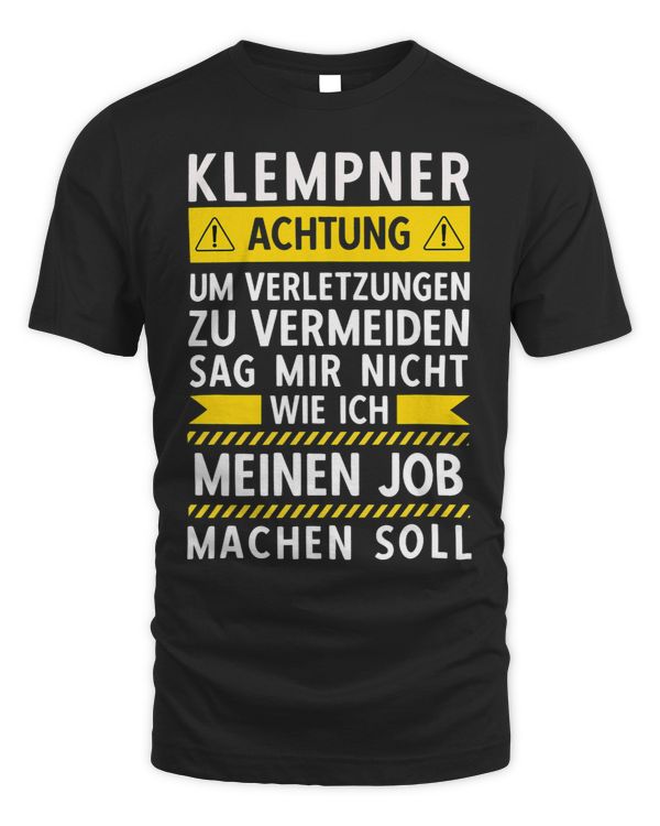 Achtung Plumber Funny Saying for Heating Builders Plumbers