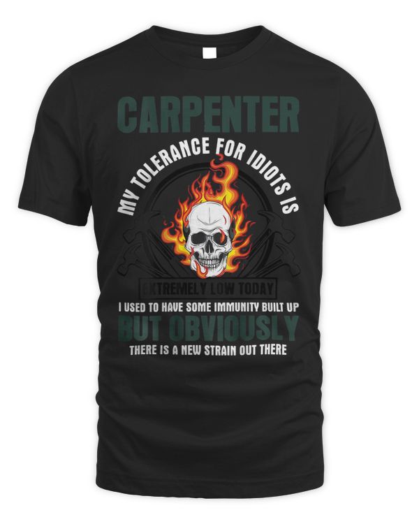 Carpenter my tolerance for idiots is extremely low today