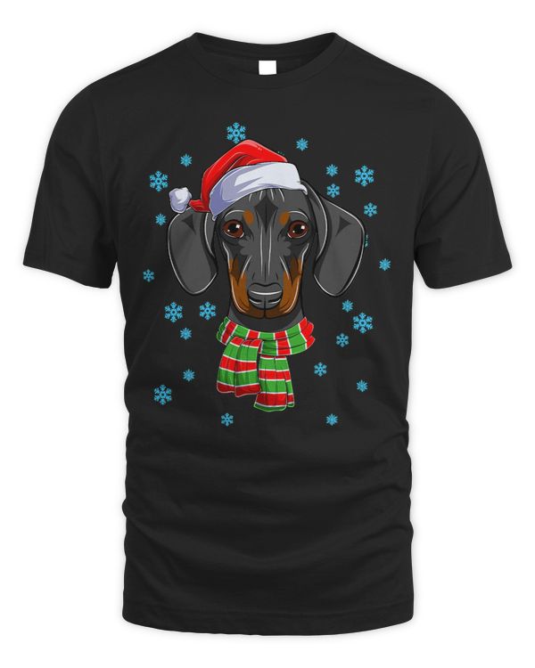 Wiener Funny Christmas Hat Santa Xmas 138 Dachshund Doxie