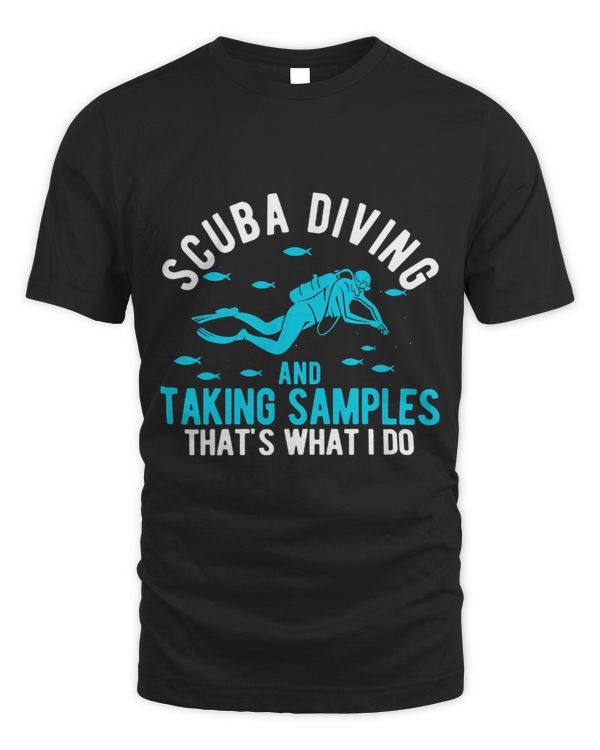 Funny Marine Biologist Marine Biology Diving Taking Sample