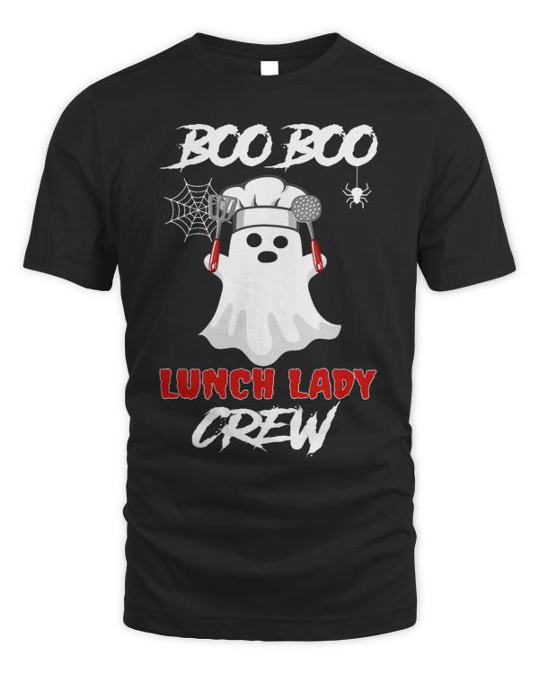 Halloween Ghost Chef Funny Boo Lunch Lady Cafeteria Costume