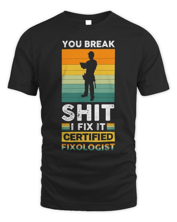 Funny Mens Certified Fixologist Woodworker DIY Craftsman