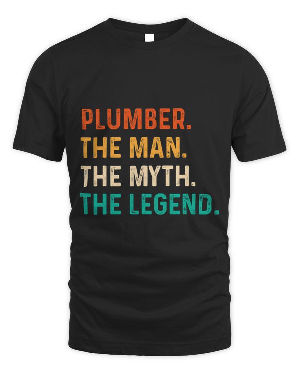 Plumber The Man The Myth The Legend Retro Heating Technician