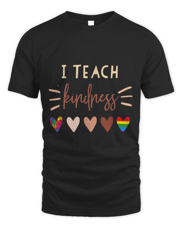 I Teach Kindness Love Autism African LGBT Pride Teacher