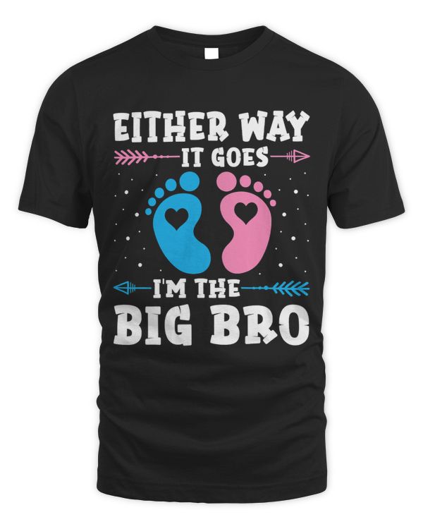 Big Bro Either Way It Goes Baby Announcement Party Brother