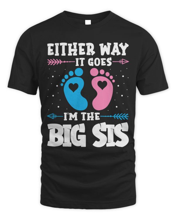 Big Sis Either Way It Goes Baby Announcement Party Sister