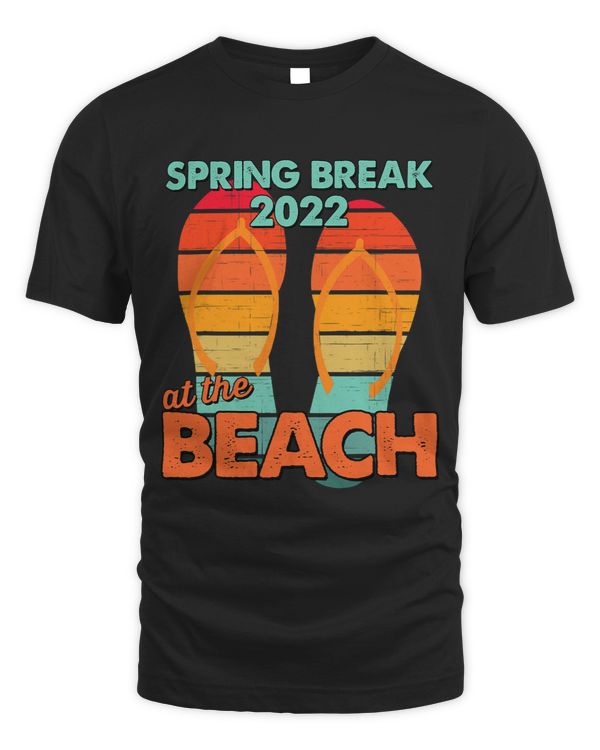 Spring Break Beach Sunshine Vintage Cool Flip Flops Tee
