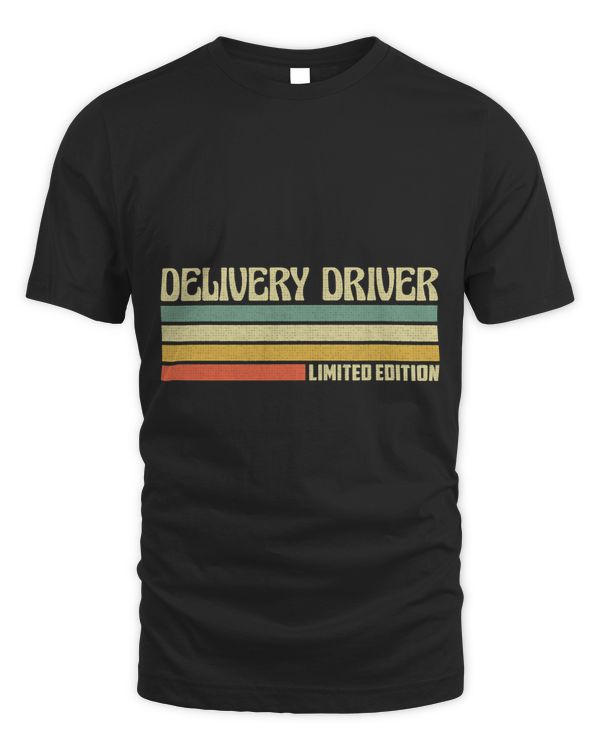 Retro Delivery Driver Profession Job Title Co Worker Idea