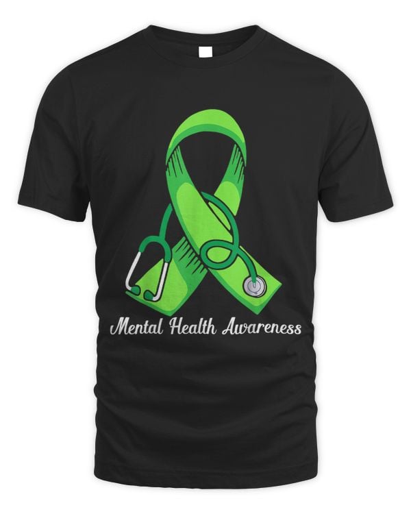 Psych Nurse Psychologist Green Mental Health Awareness