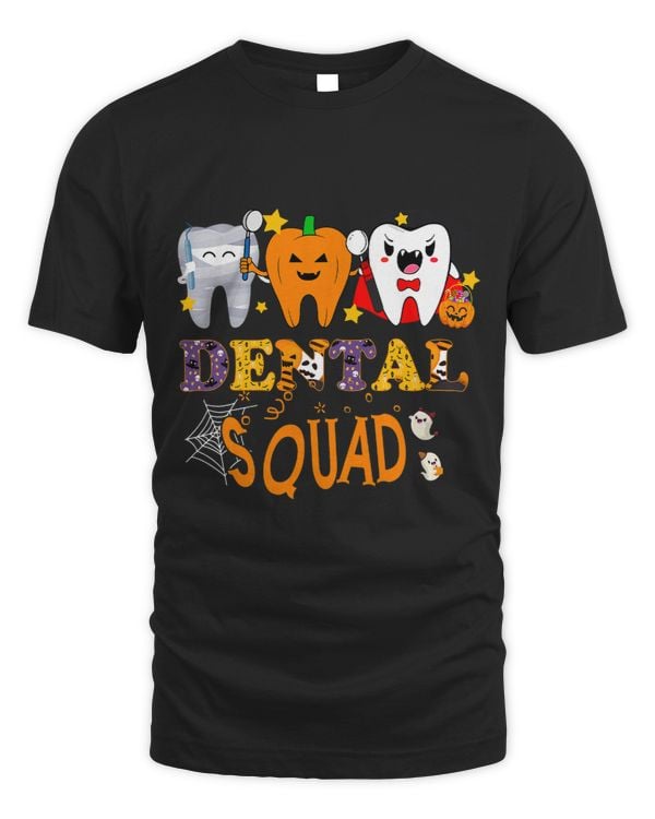 Pumpkin Vampire MummyTeeth Dental Squad Hygienists Halloween