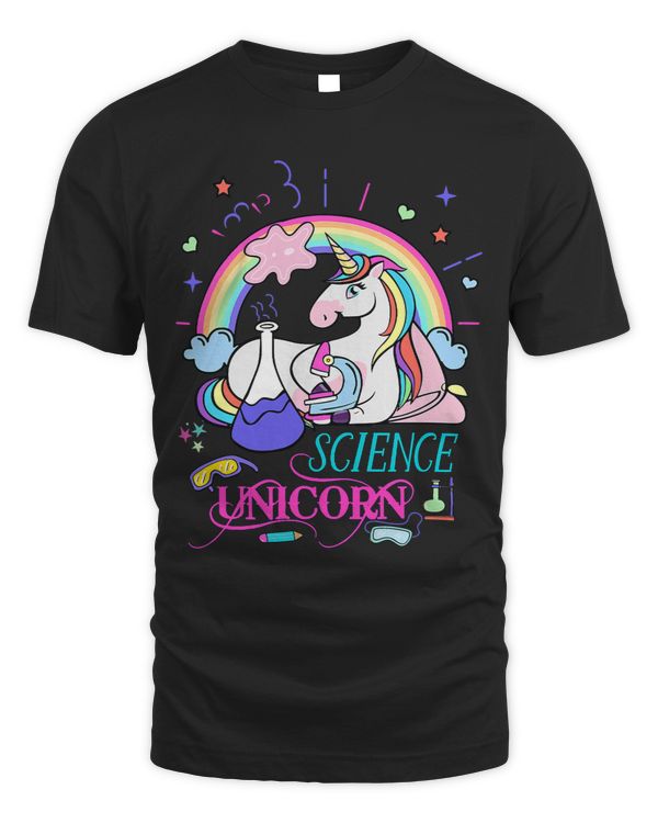 For Girls That Love Finding Things Out Cute Science Unicorn