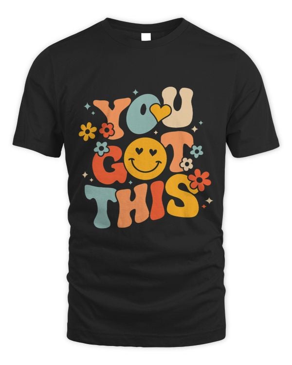 Retro Groovy You Got This Motivational Teacher Testing Day