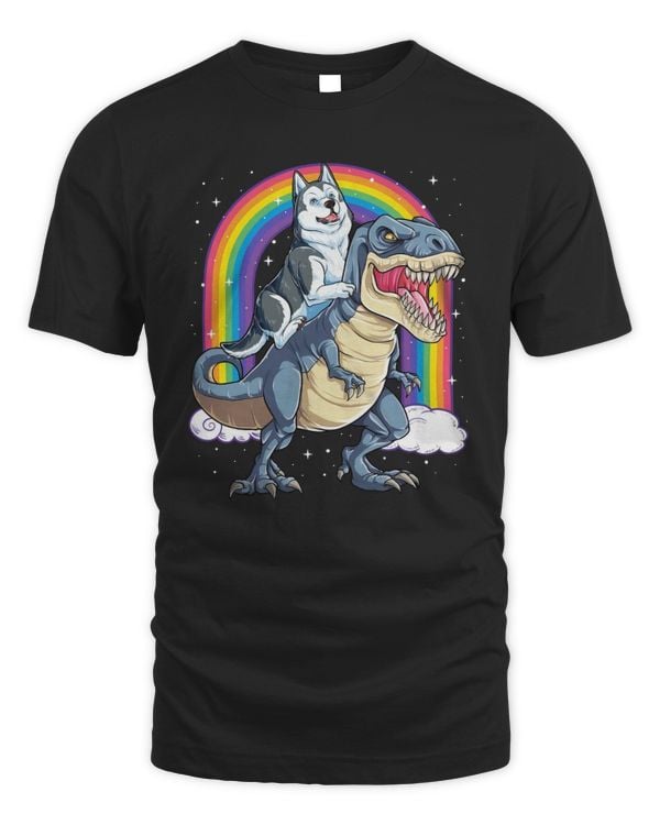 Siberian Husky Dinosaur T rex