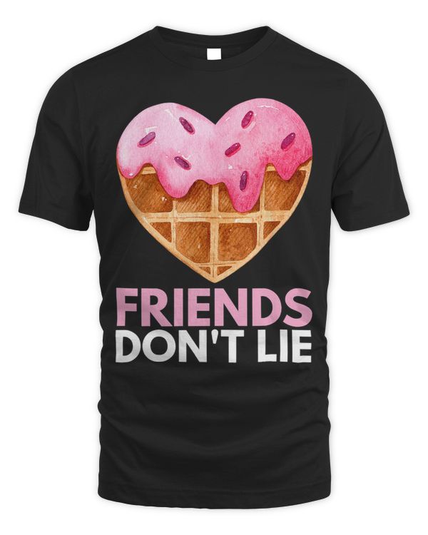 Friends Dont Lie Waffle Batter Whip Cream Dessert Pancake
