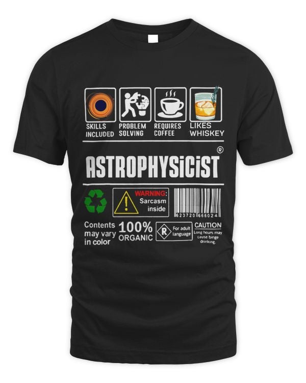 Astrophysicist Packaging Handling Label Coffee Whiskey