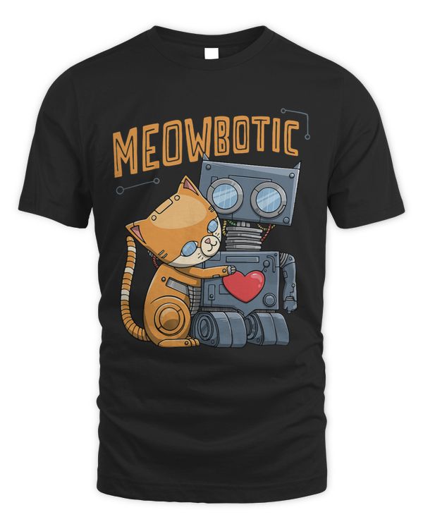 Robot Cat Couple in Love Meowbotic for a Robotic Engineer
