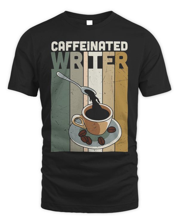 Coffee Liker Writer Writing Novel Author Funny Graphic Tee