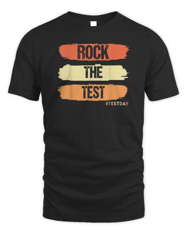 Rock The Test Testing Day Retro Motivational Teacher Student_2