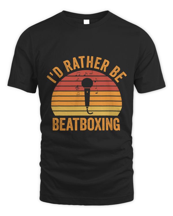 Id Rather Be Beatboxing Retro Vintage Beatbox Gift