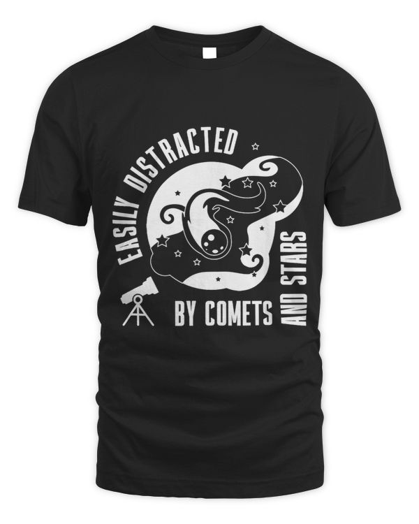 Easily Distracted By Comets Stars Funny Monocular Telescope