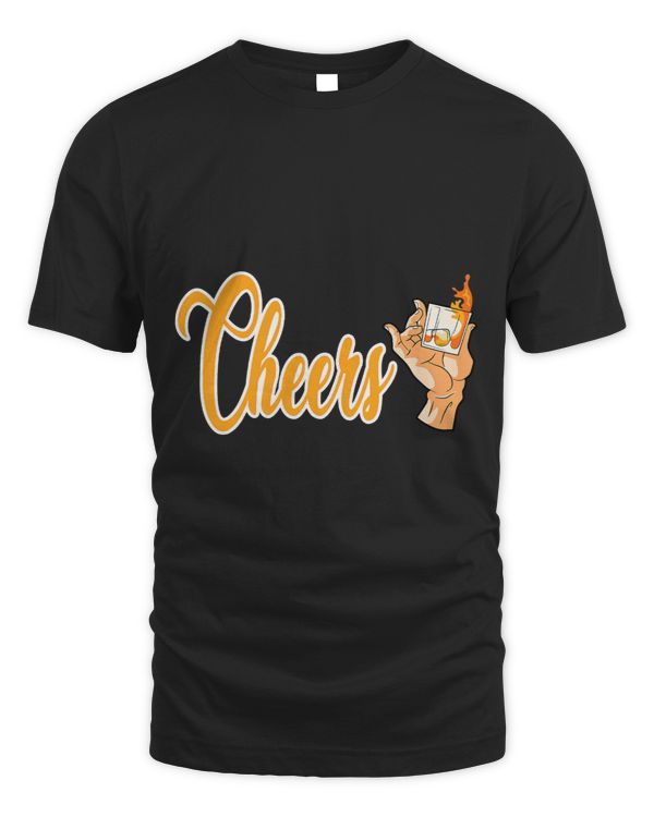 Cheers Whisky Glass Toasting for a Barkeeper