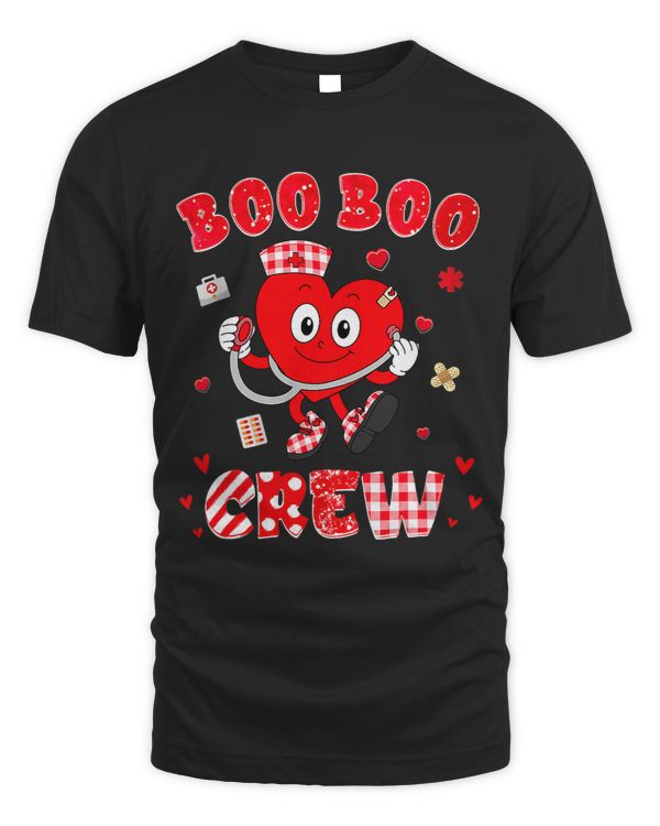 Cute Cute Heart Nurse Boo Boo Crew Valentines Day