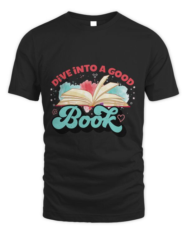 Dive into a good book Reading books bookworm librarian