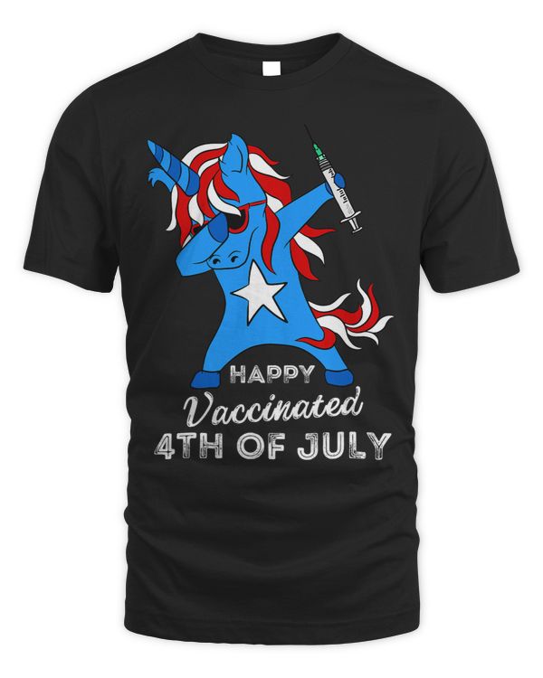 Happy Vaccinated 4th of July Men Women Pro Vaccine Support