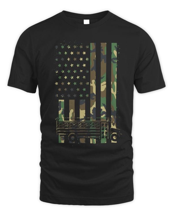 School Bus Driver American Flag Camouflage 2