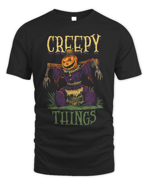 We Like Creepy Things Crops Decoy Scarecrow
