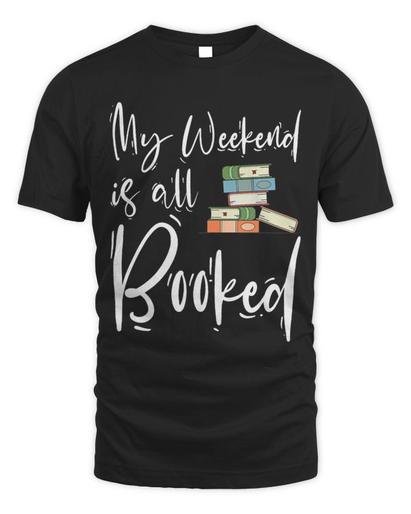 Womens My Weekend Is All Booked Introvert Funny Book