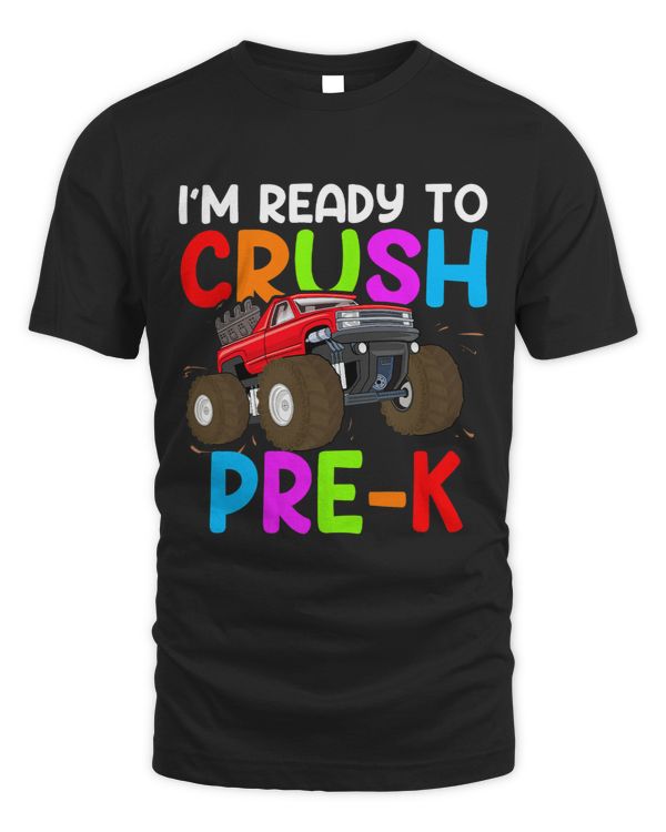 Ready to Crush PreK Monster Truck Back to School Boys