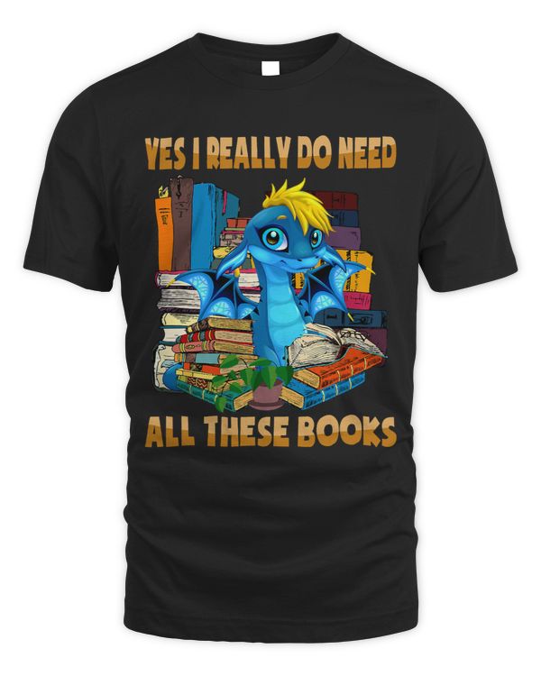 Yes I Really Do Need All These Books Cute Dragon Reading