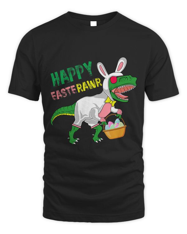 Funny Happy EasteRawr T Rex Dinosaur Easter Bunny Design