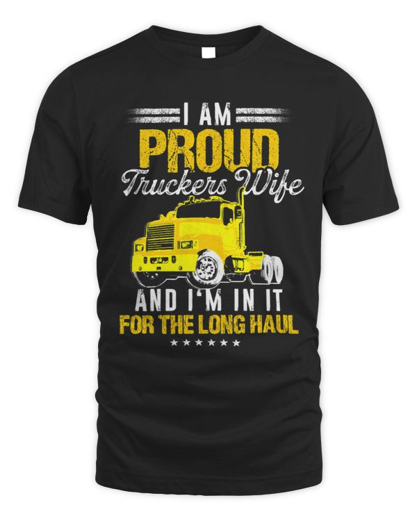 Womens Truck Driving Proud Trucker Wife