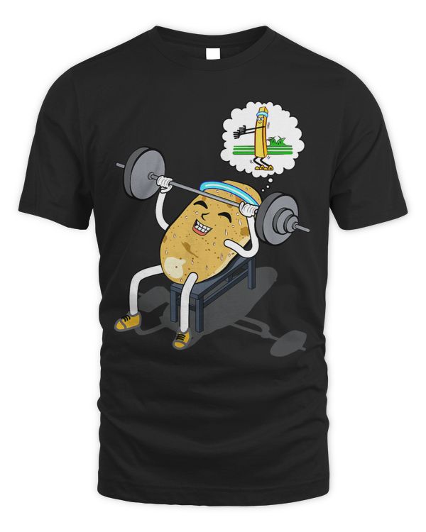 Funny Potato Fitness Pumpernickel Weight Bench Barbell