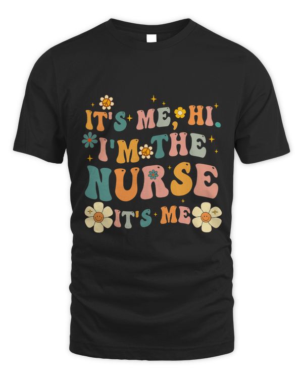 Women Retro Its Me Hi Im The Nurse RN ER NICU Nursing Funny