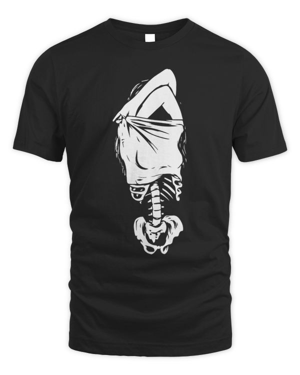 Womens Woman Skeleton Undressing Funny Halloween Costume Skull Bone
