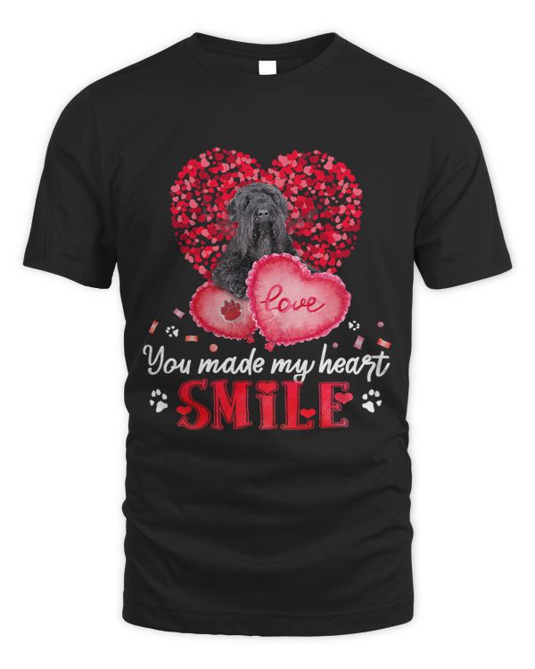 You Make My Heart Smile Black Russian Terrier With Heart