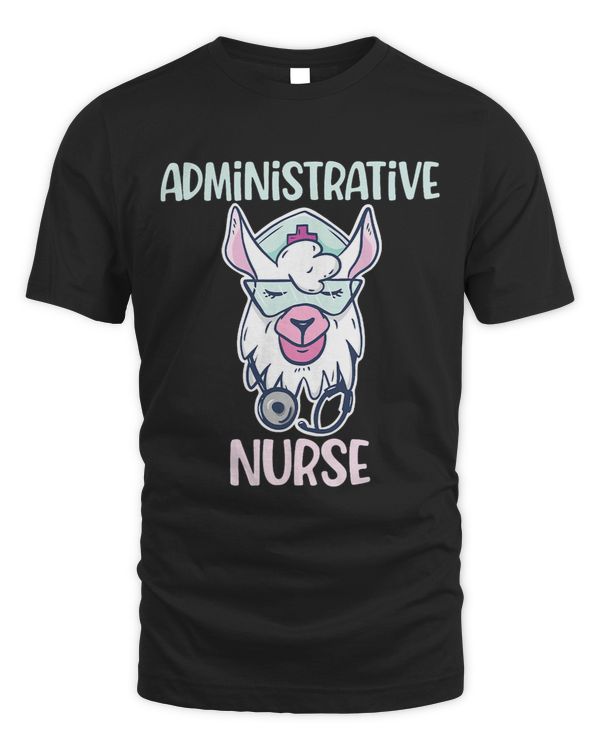 Womens Administrative Nurse Cartoon Llama Nursing